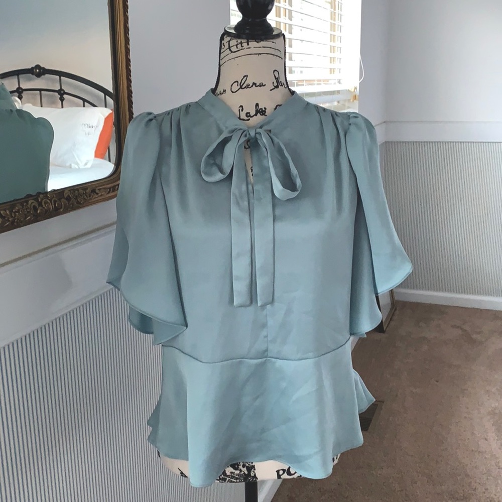 CeCe Small Blue Blouse